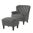 thumbnail image 1 of Fauteuil Club en Tissu Torrin, Gris, 1 of 9