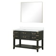 thumbnail image 4 of 48 In W X 22 D Black Oak Bath Vanity, Cultured Marble Top & 46 In. Mirror - Soft Close, 5 And Open Cabinet Shelf For Abundant Storage Alternatives Vanity With 5 Drawers Ample Possibilities, 4 of 4