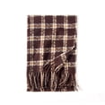 thumbnail image 3 of beishanbush Scarf Women's Autumn and Winter Colorful Plaid Shawl Thickening Warm Fringe Scarf Scarf A, 3 of 8
