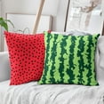 thumbnail image 4 of Summer Pillow Covers 20x20 Inch Set of 2 Watermelon Decorative Throw Pillows Green Red Pillow Cases Farmhouse Home Decor for Cushion Couch Sofa Outdoor, 4 of 6