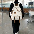 thumbnail image 4 of Large Capacity Minimalist Nylon Backpack Casual Trendy Travel Daypack for College Women Men, 4 of 5