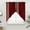 Barn Red, Burgundy, Crimson, Cream, variant on Sage Green Texture Swag Valances for Windows, Kitchen Window Curtains Over Sink, Country Farmhouse Burlap Stripes Window Treatment Curtains for Living Room/Bedroom Curtains 2 Panel Sets 36"x45"