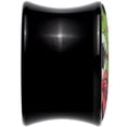 thumbnail image 4 of Body Candy 9/16 Holiday Vampire Wreath Black Acrylic Saddle Plug Set, 4 of 4