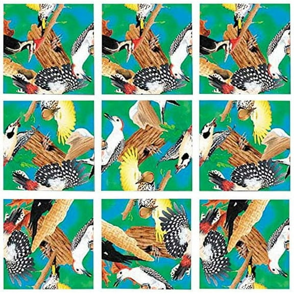B Dazzle Woodpeckers Scramble Squares 9 Piece Puzzle