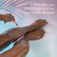 thumbnail image 5 of Venus Miami Sunset ComfortGlide Razor for Women, 3 blades, Manual Razor, Handle + 2 Razor Blade Refills, Pink, 5 of 9