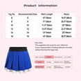 thumbnail image 7 of iiniim Kids Girls School Uniform Cheerleading Performance Skorts Skater Tennis Scooter Pleated Skirts Red 6, 7 of 7