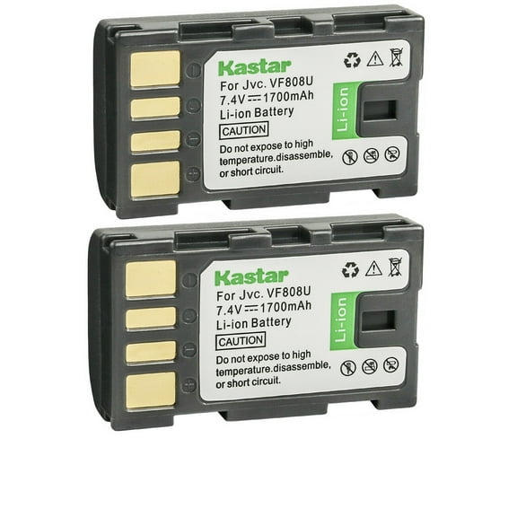Kastar BN-VF808 Battery 2-Pack Replacement for JVC BN-VF808 BN-VF808U BN-VF815 BN-VF815U BN-VF823 BN-VF823U BN-VF915 BN-VF915U BN-VF923 BN-VF923U Battery