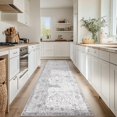 thumbnail image 2 of Area Rug x Vintage Rug Indoor Washable Rug Retro Accent Rug Distressed Carpet Multi Floral Print Country Boho Rug Non Slip Kitchen Bedroom Living Room Dining Room Office, 2 of 8