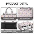 thumbnail image 4 of Large Capacity Tote Bag,Fantasy Princess Castle Pattern Handbag Fashion Luxury Tote Bag,15.7"x13"x 5.1" Inches,Laptop Compatible, 4 of 6