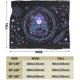 thumbnail image 3 of Yibo Throw Blanket Flannel Constellations Blanket Warm Soft 12 Horoscope Astrology Throw Blankets Constellation Theme Home Decor, 3 of 6