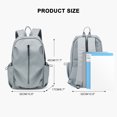 thumbnail image 3 of Simple Black Laptop Backpack For Women 15.6 Inch,Waterproof College Backpack For Men,Lightweight Casual Daypack Small Travel Backpack,Carry On Bag for Office/Teacher/Work, 3 of 6
