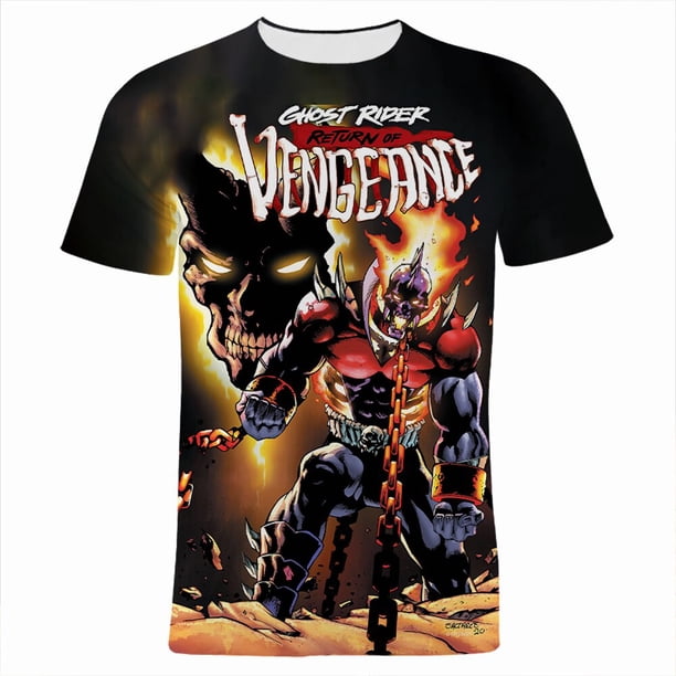 Ghost Rider camiseta Für Männer Sommer Marvel 3D Druck Lässige damen camisetas Kurzarm Harajuku Junge Mädchen Kinder t Tops xuanjing unisex