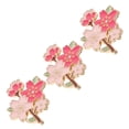 thumbnail image 4 of KEINXS 3pcs Cherry Blossom Pin Cute Metal Brooch Pin For Hats Bags And Clothes Colored Cartoon Flower Brooch Pin Delicate Flower Pattern Label Pin, 4 of 6