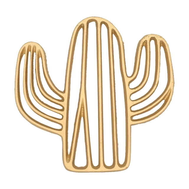 Decorative Cactus Trivet Set for Hot Pots and Pans Heat Kitchen Table Protector Rustproof Durable Design