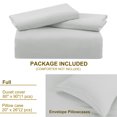 thumbnail image 7 of PiccoCasa 3 Pieces Microfiber Soft Breathable Duvet Cover Set Light Gray Full, 7 of 7