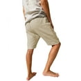 thumbnail image 2 of LVCBL Men's Summer Solid Color Casual Shorts Loose Fit Beach Shorts Khaki XL, 2 of 3