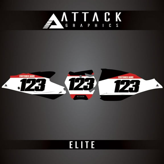 Attack Graphics Elite Number Plate Backgrounds for GASGAS MC 450F 2021