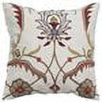 Rizzy Home Floral Ivory Throw Pillow