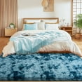 thumbnail image 3 of Conbriboy 6x9 Area Rugs For Living Room Tie-dye Peacock Blue, Fluffy Shaggy Fuzzy Plush Furry Large Floor Carpet,Non-Slip Carpet Anti-Slip Washable Modern Soft Rug For Bedroom Girls Boys Room Indoor, 3 of 7