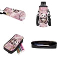 thumbnail image 5 of Binienty Cherry Blossom School Bag for High School Girls 14-16 Panda Backpack and Lunch Box Set Kids 17 Inch Backpack with Lunchbag Pen Bag Water Bottle Holder 4 Pack Children Rucksack Set, 5 of 8