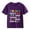 Dark Purple, variant on CPNG Kids' 100 Days of School Milestone T-Shirt - "100 Days Smarter Kinder Stronger Braver Brighter" Graphic with Fun School Supplies Design, Celebrate 100th Day of School