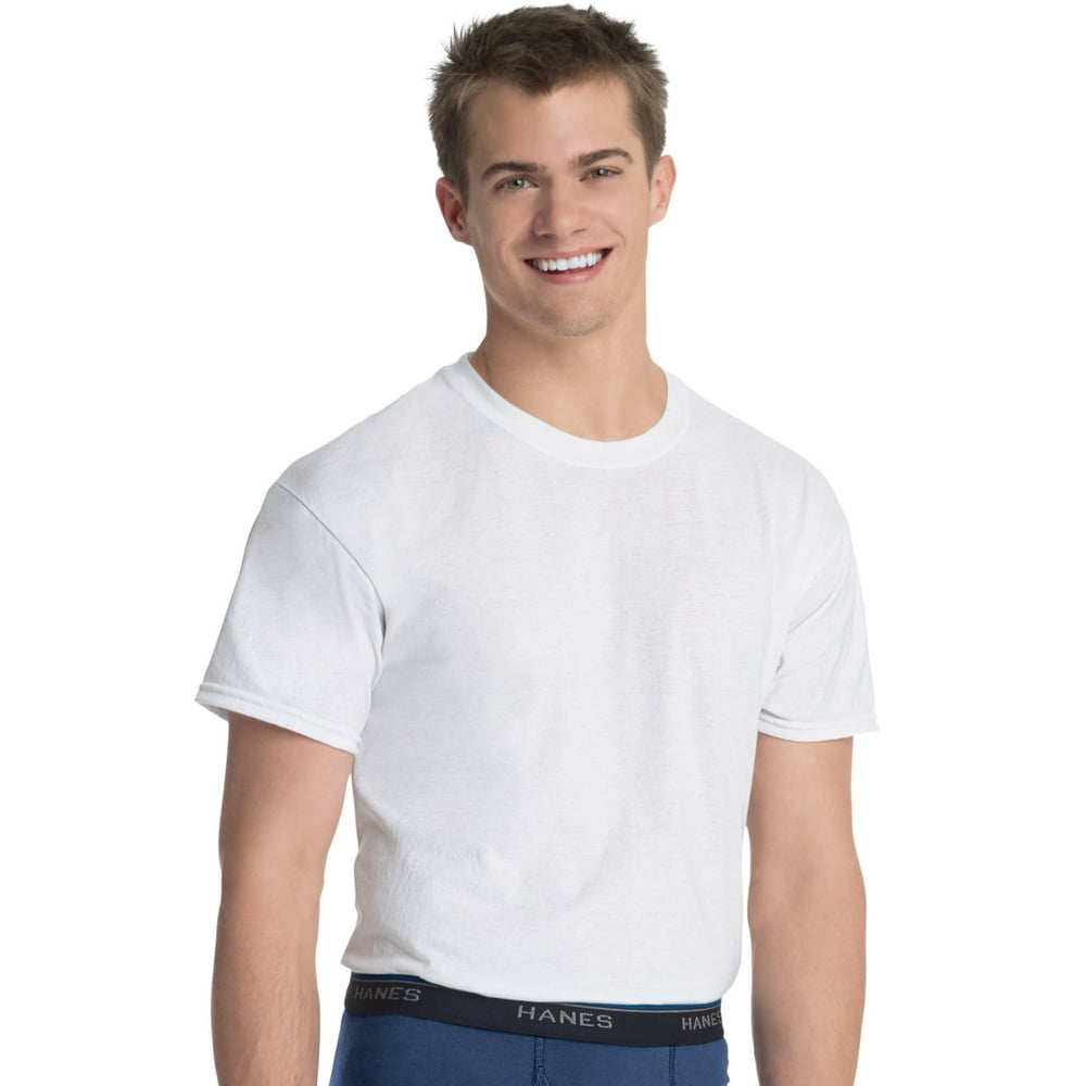 Hanes Men's 3 Pack Comfortblend White Crew TShirt