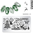 thumbnail image 2 of 5PCS Noël Ongles Stensils Modèles Assortis Ongles Modèles Nail Art Outil, 2 of 10