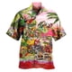 thumbnail image 4 of Camisas y blusas con estampado digital de animales para hombre, camisas casuales de manga corta a la moda para fiestas, playa, sueltas, para hombre, 4 of 4