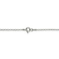 thumbnail image 3 of White Sterling Silver chain Cable Diamond-cut 24 in 1.75 mm, 3 of 5