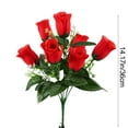 thumbnail image 3 of Cadancy Realistic Artificial Roses Bouquets, Romantic Valentines Day Decorations Table Centerpiece Faux Flowers for Home Decor, Wedding Party(A), 3 of 7