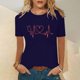 thumbnail image 2 of Moda para mujer Tops Funny Printe CasualFit Camisetas Blusa Estampado Camisa Fridja  bn3017, 2 of 5