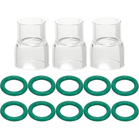 

RIVERWELD Pyrex Class Cup #12 (13/16 & 20mm Orifice) Temperature Resistant O-rings For SR WP 9 17 18 20 25 26 TIG welding torch 13pcs