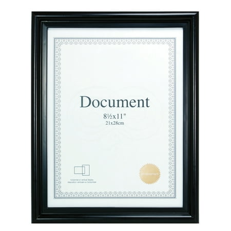 New Document Frame - Enigma 8.5 In. by 11 In. Document Frame, Black