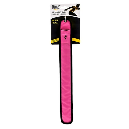 Everlast LED Light Up Safety Running, Biking and Activity Slap Bracelet, Multiple Colors Available