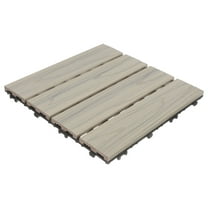 GOOHOCHY 1Pack Decorative Effect Patio Flooring Tiles for Outdoor Use 30X30X2 in