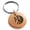 Rose, variant on Stainless Steel Janus Greek God of Beginnings Engraved Small Medallion Circle Charm Keychain Keyring