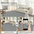 thumbnail image 4 of FairOnly 8'x10' Braided Area Rugs for Kitchen Machine Washable Low Pile Stain-Resistant Rugs for Family Room Solid Grey Carpet, 4 of 7