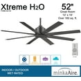 thumbnail image 4 of 52" Minka Aire Xtreme H2O Smoked Iron Wet Ceiling Fan with Remote, 4 of 5