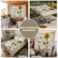 thumbnail image 6 of Yellow Sunflower Tapestry for Bedroom Wall Hanging Tapestry, Summer Vintage Flower Bee Sunshine Ceiling Backdrop Tapestries Poster Blanket Wall Decor for Teens Room Living Room Dorm 51" x 59", 6 of 8