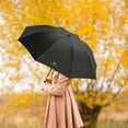 thumbnail image 5 of SPOORYYO Automatic Three Fold Eight Rib Umbrella with Black Glue for Sun and Rain Protection - Windproof, Durable, and Quick-Drying - Ideal for Travel and Daily Use, Opens/Closes with One Button, 5 of 9