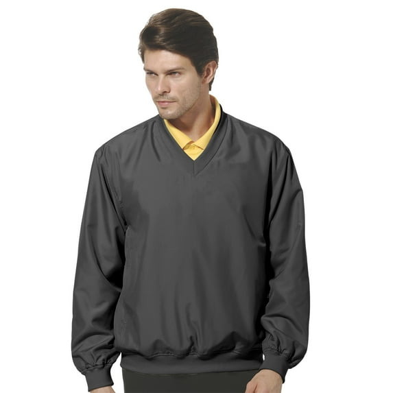 Monterey Club Men's Lightweight Microfiber Dobby V-neck Pullover #1799