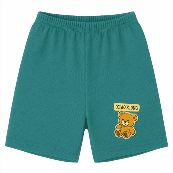 Children's Teddy Bear Shorts - Teal - XLarge