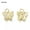 20x Butterfly #02 (Golden), variant on 20-24 Pcs Cubic Zirconia Charms Heart Lock Key Butterfly Brass Pendants Dangles-20x Butterfly #02 (Platinum)
