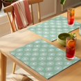 thumbnail image 4 of Floral Dandelion Placemats Set of 1, Farm Flowers Plant Green Background Non-Slip Place Mats Washable Table Mats for Kitchen Dining Table Decorations Indoor/Outdoor, 4 of 9