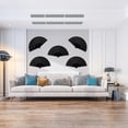 thumbnail image 4 of heritaly 4pcs Folding Fan Scene Layout Decor Dressing Decoration Chinese Hand Fans, 4 of 6