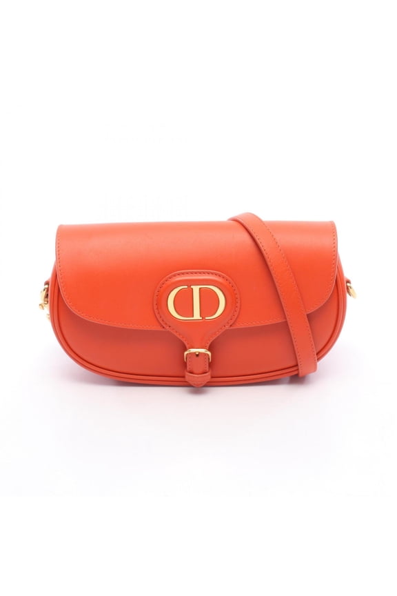 Pre-Owned Christian Dior Dior Bobby East-West Shoulder Bag/Handbag, Leather, Women's, Orange