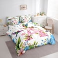 thumbnail image 2 of Castle Fairy Floral Letter A Hummingbird Twin Bedding Sets 7-Piece for Women,Spring Garden Bedding Comforter Set for Home Decor, 2 of 7
