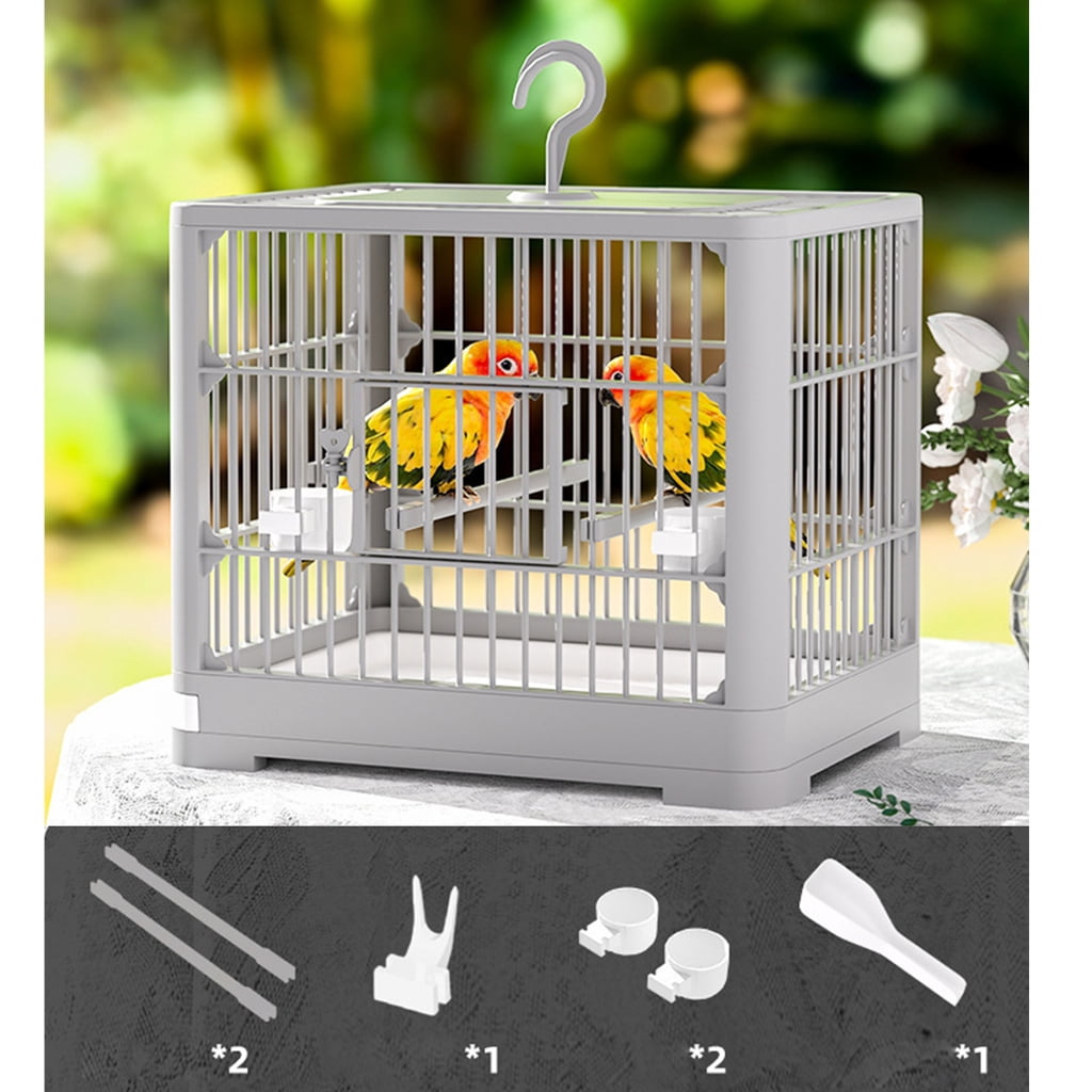 Ventilated Villa Bird Cage for Indoor and Outdoor Use Large Bird Cage with Feeders Perch for Budgies Canarys
