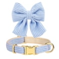 thumbnail image 6 of Pet Artist Comfy Corduroy Dog Collar with Cute Bowtie and Matching Leash set Adjustable Girl & Boy Dog Pet Puppy Necklace, 6 of 9