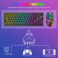 Wireless Gaming Keyboard and Mouse Combo,12 RGB Backlight Rechargeable